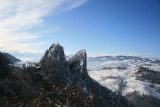 Sassi sotto la neve